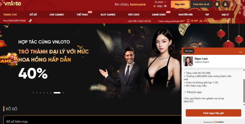 cổng game VNLoto